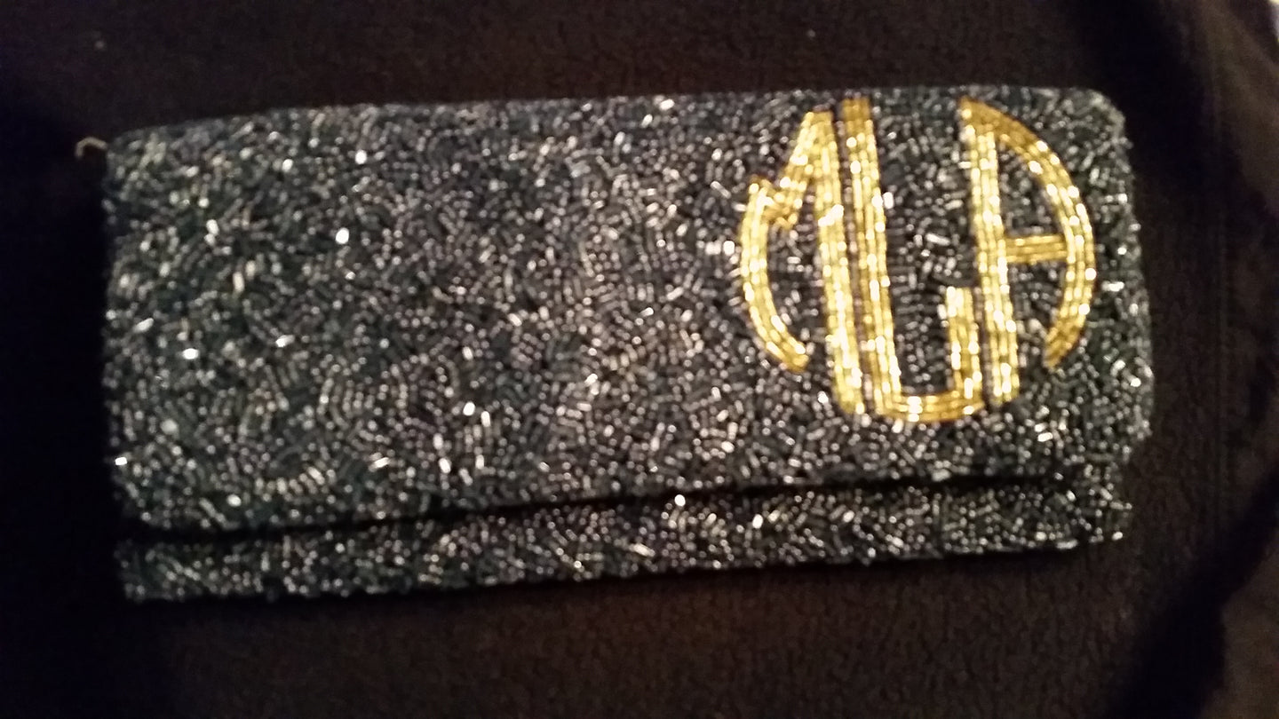 Beaded Foldover Clutch